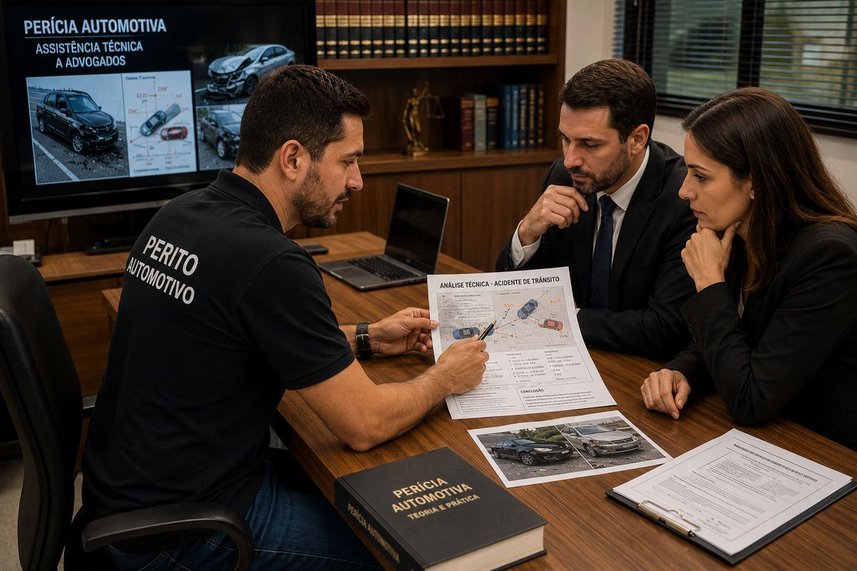 Assistência técnica para advogados em perícia automotiva